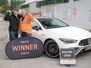 Supporting image for story: Father who beat cancer during lockdown wins £50k and new Mercedes