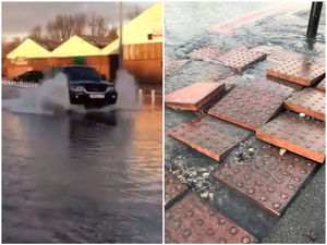 Supporting image for story: Coneygree Road flood: Traffic disruption over repairs to burst water main on busy Tipton road