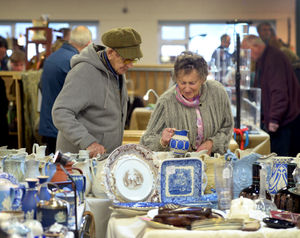 A range of items were on show at the antiques fair in Stafford.