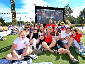 Supporting image for story: Pride of Southwater patriots roar on England's Lionesses to victory