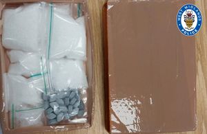 The drugs were seized and two men, aged 33 and 34, were detained