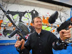 Supporting image for story: Watch: Cradley Heath Creative held a Paintball by Numbers event