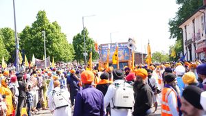 Thousands lined the street to see the parade go by