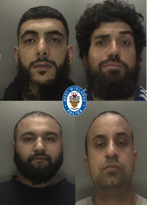 Kadoora, Alabdullah, Rehman & Qazi (clockwise from top left). Photo: West Midlands Police