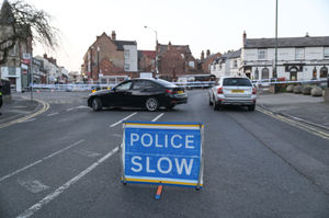 Police at the scene. Photo: SnapperSK
