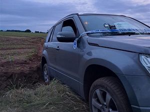 Supporting image for story: Police seize car from a farmer's field in a Shropshire village amid investigation into 'wildlife offences'