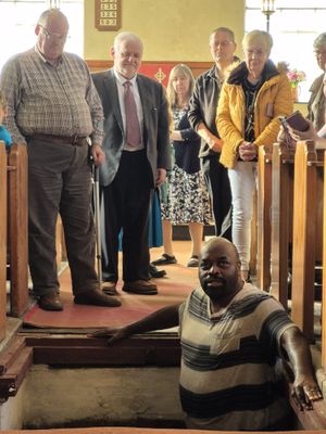 The congregation were joined by family and friends to help celebrate the historic occassion, which was led by visiting regional minister David Ellis