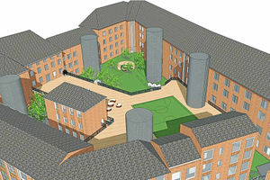 An artist's impression of the Sunbeam site development