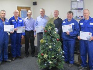 Supporting image for story: Ellesmere firm celebrates long serving employees in festive presentation