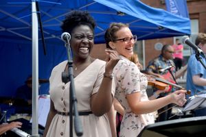 Singers making the most of the occasion