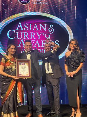 The team at the awards on Sunday