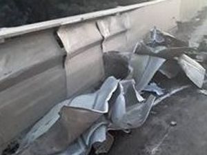 Supporting image for story: Barrier damage on A38 to keep lane closed 'for some time' after lorry crash