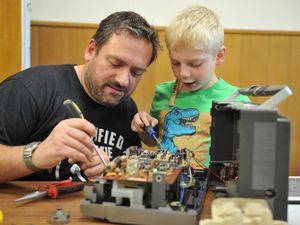 Supporting image for story: 'Fixperts' to the rescue as Oswestry repair cafe engineers a little help