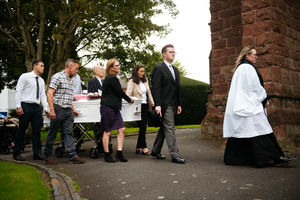 Funeral of 12 year old Neve Cotgrave Hewitt