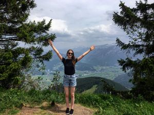 Laura Hunter on holiday in Austria 