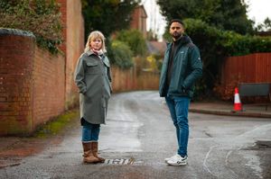 Anna Simpson with Councillor Udey Singh