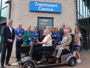 Supporting image for story: Charities unite to fund new transport buggy for patients at major Shropshire hospital