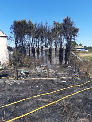 The fire near Albrighton. photo Phil Davies
