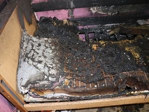 Supporting image for story: Warning as charging tablet overheats and causes serious house fire