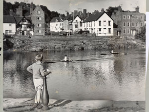 Supporting image for story: 'Why my bus pass is only a last resort' - Your Letters plus before the flood barriers, a peaceful view of the Severn in 1965