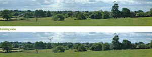 The bottom image shows how the pylons will look