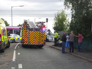 Supporting image for story: Man injured after car hit by Midland Metro tram