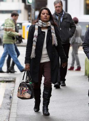 Rina Khan arrives at Birmingham Crown Court