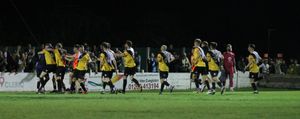 Congleton Town celebrate their victory (Jim Wall)