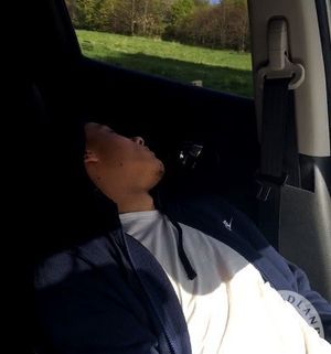 Detectives recovered a photo of Gordon asleep in a stolen Nissan Juke