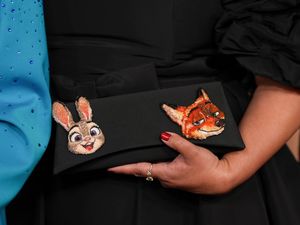 Supporting image for story: Zootropolis bag and vampire teeth among key moments at the Oscars red carpet