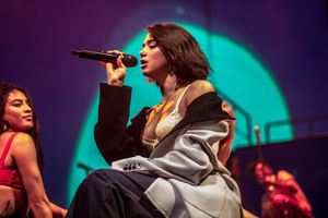 Dua Lipa at Birmingham's Genting Arena. Pic: Emma Turner