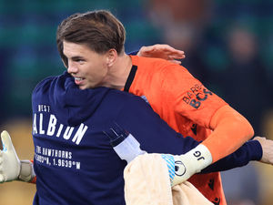 Supporting image for story: Josh Griffiths reveals which West Brom player is his 'biggest critic but biggest fan' after Norwich heroics