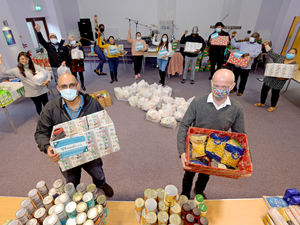 Supporting image for story: MP praises food bank volunteers for their 'amazing work' 
