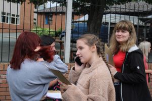 GCSE results day at The Marches School