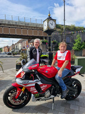 Preparing for the motorbike event in Shifnal