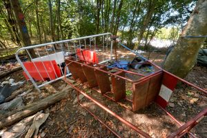 Rubbish at the Meole Brace Park and Ride site in Shrewsbury
