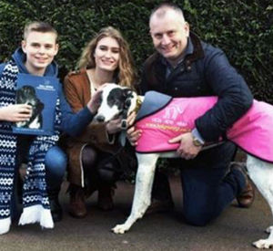 Peter Wilkinson with son Pierce and daughter Lydia