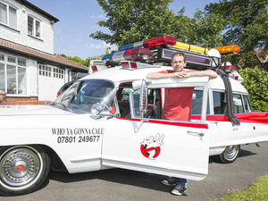 Supporting image for story: New Ghostbusters film: WATCH - Iconic car proves hit in the Black Country