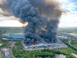 Supporting image for story: Revealed: Cause of fire which devastated Cannock fulfilment centre