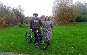 Theodore Merchant and Olly Rose, who launched the petition to bring a skateboard/pump track facility to Oswestry. Picture supplied by Olly Rose