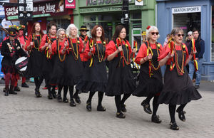 The Ironmen and Severn Gilders Morris performed at Wellington Charter Day. Picture: Dave Bagnall