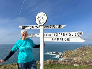 Supporting image for story: Widow halfway through ‘healing’ 5,000-mile British coastline charity challenge