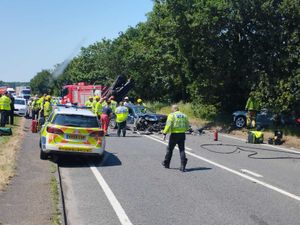 Supporting image for story: Man arrested and woman taken to hospital after multi-car crash on A41 near Newport