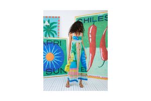 Blue Atlas Printed Maxi Dress