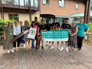 Some of the Unskateables at Nightingale House to promote their event  