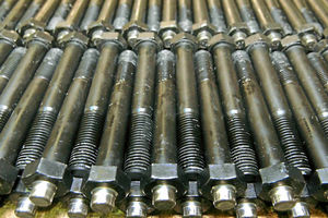 Some of the unique Rotabolts. These ones are destined for use by the American military.