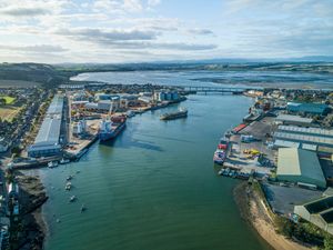 Aerial view of Montrose Port