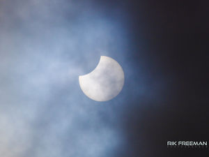 Supporting image for story: Lucky residents defy clouds to capture stunning partial solar eclipse