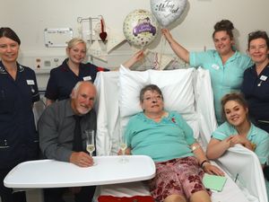 Supporting image for story: Couple marry at Shrewsbury hospital after surprise proposal