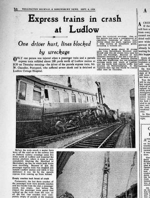 How the story was reported in the Wellington Journal and Shrewsbury News